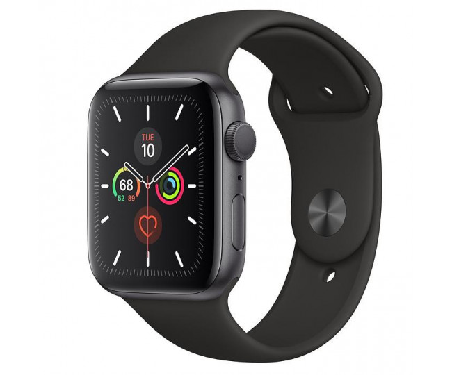 Apple Watch Series 5 GPS 44mm Space Gray Aluminum w. Black b.- Space Gray Aluminum (MWVF2) б/у